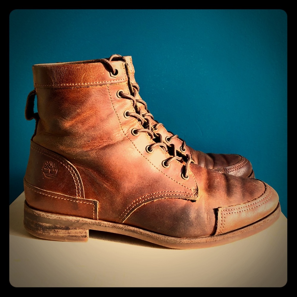 Timberland Lace Up Leather Boot Size 6